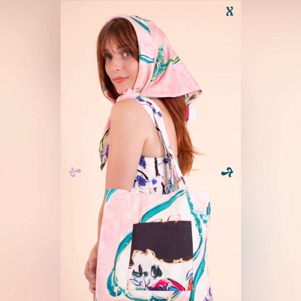 Samantha Pleet Sèvres Mixed Porcelain Tote Bag - New!